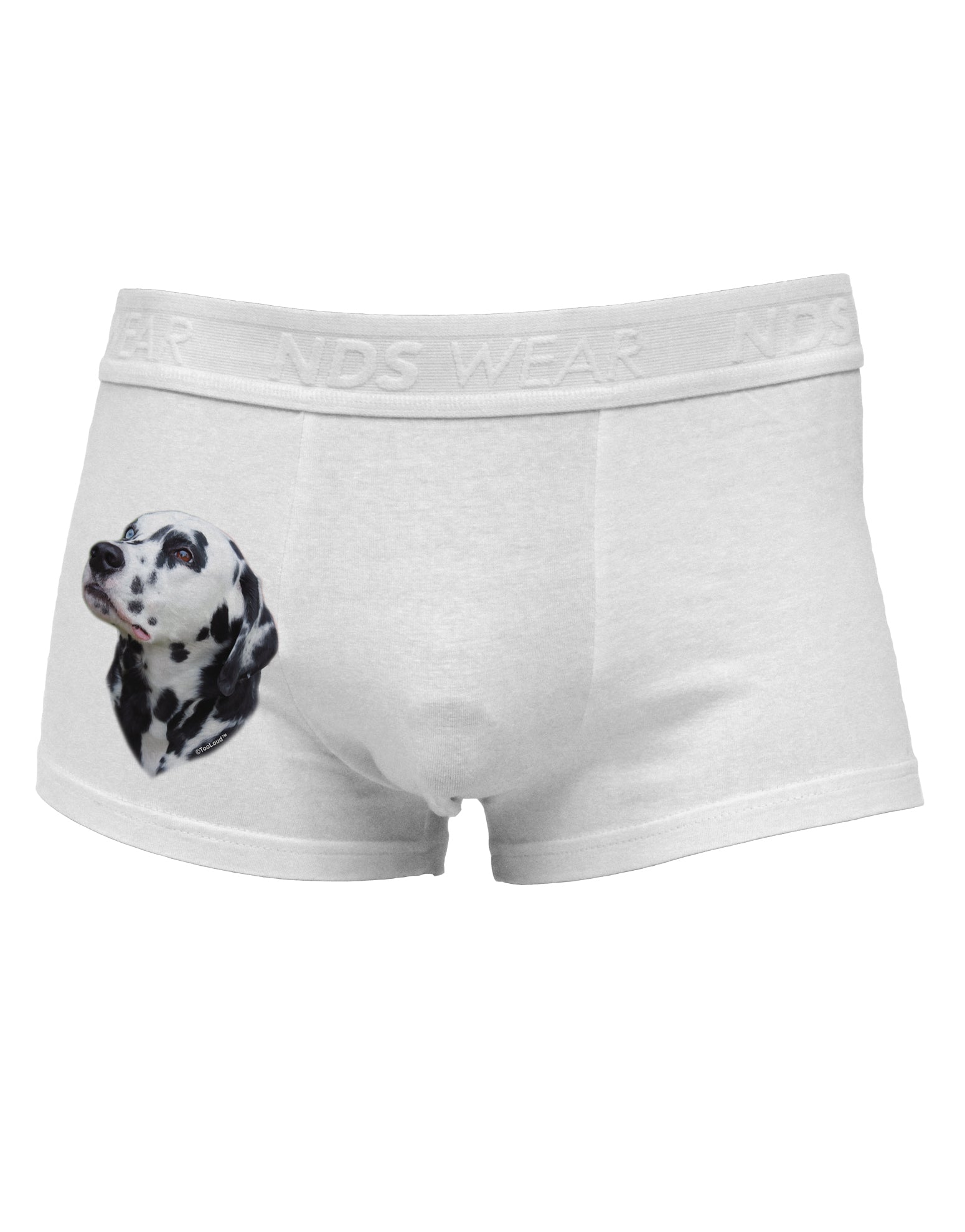 Dalmatian Portrait Side Printed Mens Trunk Underwear by TooLoud-Mens Trunk Underwear-TooLoud-White-Small-Davson Sales