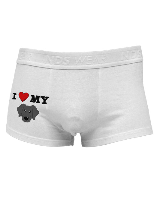 I Heart My - Cute Black Labrador Retriever Dog Side Printed Mens Trunk Underwear by TooLoud-Mens Trunk Underwear-TooLoud-White-Small-Davson Sales