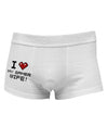 I Heart My Gamer Wife Side Printed Mens Trunk Underwear-Mens Trunk Underwear-NDS Wear-White-Small-Davson Sales