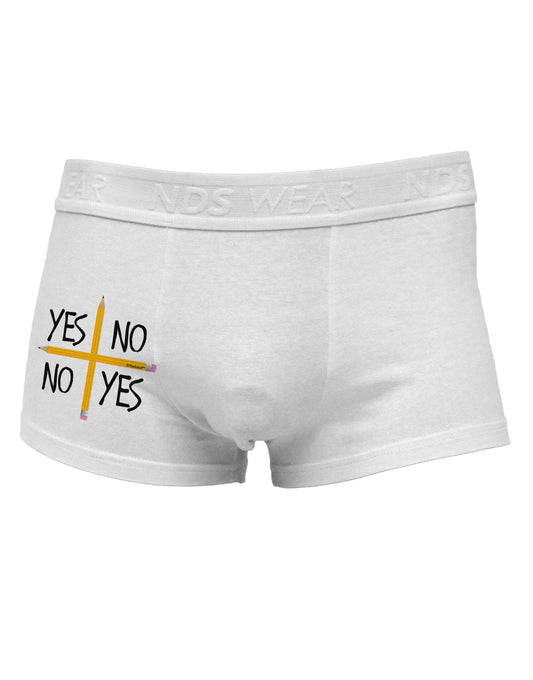 Charlie Charlie Challenge Side Printed Mens Trunk Underwear-Mens Trunk Underwear-NDS Wear-White-Small-Davson Sales