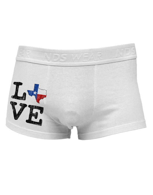 Texas Love Distressed Design Side Printed Mens Trunk Underwear by TooLoud-Mens Trunk Underwear-TooLoud-White-Small-Davson Sales
