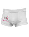 TooLoud Wine Is My Valentine Side Printed Mens Trunk Underwear-Mens Trunk Underwear-NDS Wear-White-Small-Davson Sales