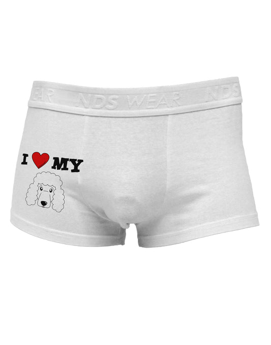 I Heart My - Cute Poodle Dog - White Side Printed Mens Trunk Underwear by TooLoud-Mens Trunk Underwear-TooLoud-White-Small-Davson Sales
