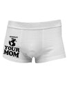 Respect Your Mom - Mother Earth Design Side Printed Mens Trunk Underwear-Mens Trunk Underwear-NDS Wear-White-Small-Davson Sales