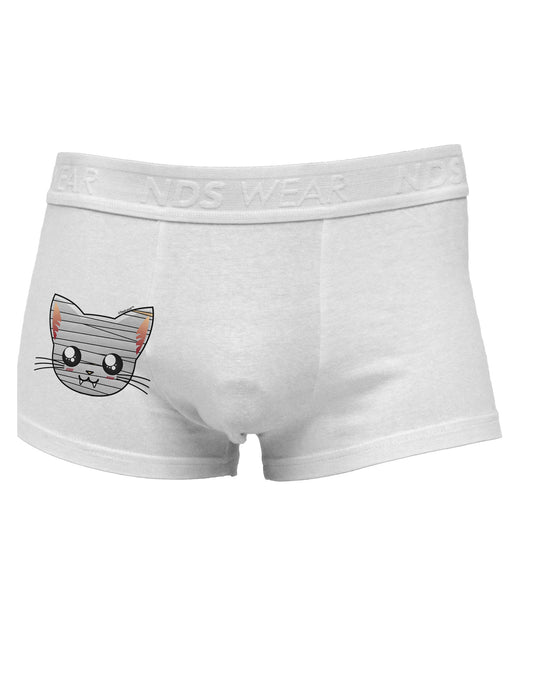 Mummy Kitty Side Printed Mens Trunk Underwear by TooLoud-Mens Trunk Underwear-NDS Wear-White-Small-Davson Sales