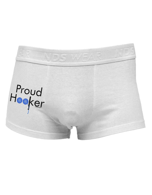 Proud Hooker Side Printed Mens Trunk Underwear-Mens Trunk Underwear-NDS Wear-White-Small-Davson Sales