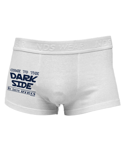 Come To The Dark Side - Tattoos Side Printed Mens Trunk Underwear by NDS Wear-Mens Trunk Underwear-NDS Wear-White-Small-Davson Sales