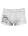 Happy Easter Design Side Printed Mens Trunk Underwear-Mens Trunk Underwear-NDS Wear-White-Small-Davson Sales