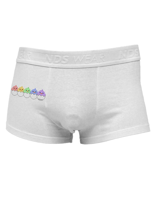 Cute Hatching Chicks Group #2 Side Printed Mens Trunk Underwear by TooLoud-Mens Trunk Underwear-NDS Wear-White-Small-Davson Sales