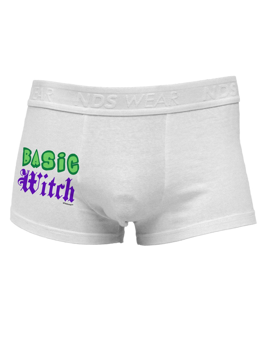 Basic Witch Color Green Side Printed Mens Trunk Underwear-Mens Trunk Underwear-NDS Wear-White-X-Large-Davson Sales