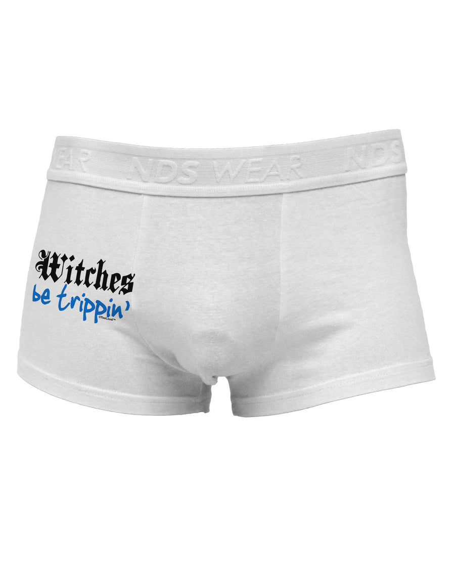 TooLoud Witches Be Trippin Blue Side Printed Mens Trunk Underwear-Mens Trunk Underwear-NDS Wear-White-Small-Davson Sales