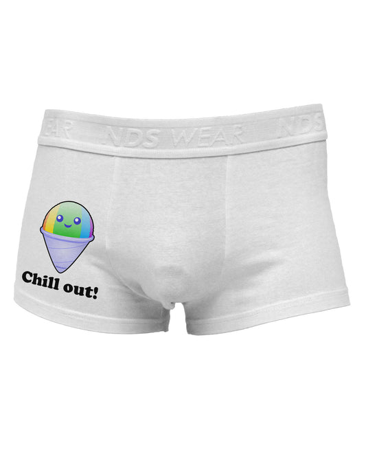 Cute Shaved Ice Chill Out Side Printed Mens Trunk Underwear-Mens Trunk Underwear-NDS Wear-White-Small-Davson Sales