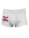 Move It Or Get Trampled Side Printed Mens Trunk Underwear-Mens Trunk Underwear-NDS Wear-White-Small-Davson Sales