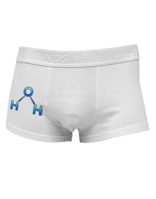 Water Molecule Side Printed Mens Trunk Underwear by TooLoud-Mens Trunk Underwear-NDS Wear-White-Small-Davson Sales
