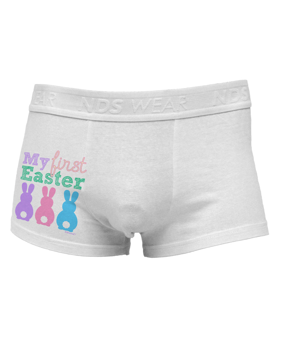 My First Easter - Three Bunnies Side Printed Mens Trunk Underwear by TooLoud-Mens Trunk Underwear-NDS Wear-White-Small-Davson Sales