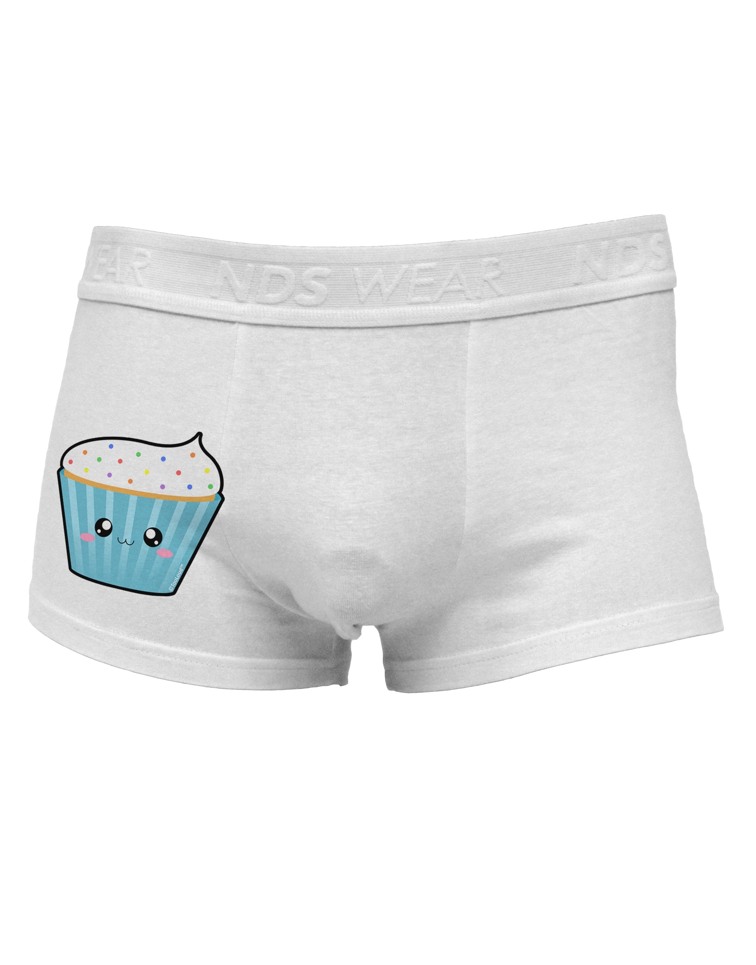 Cute Cupcake with Sprinkles Side Printed Mens Trunk Underwear by TooLoud-Mens Trunk Underwear-TooLoud-White-Small-Davson Sales