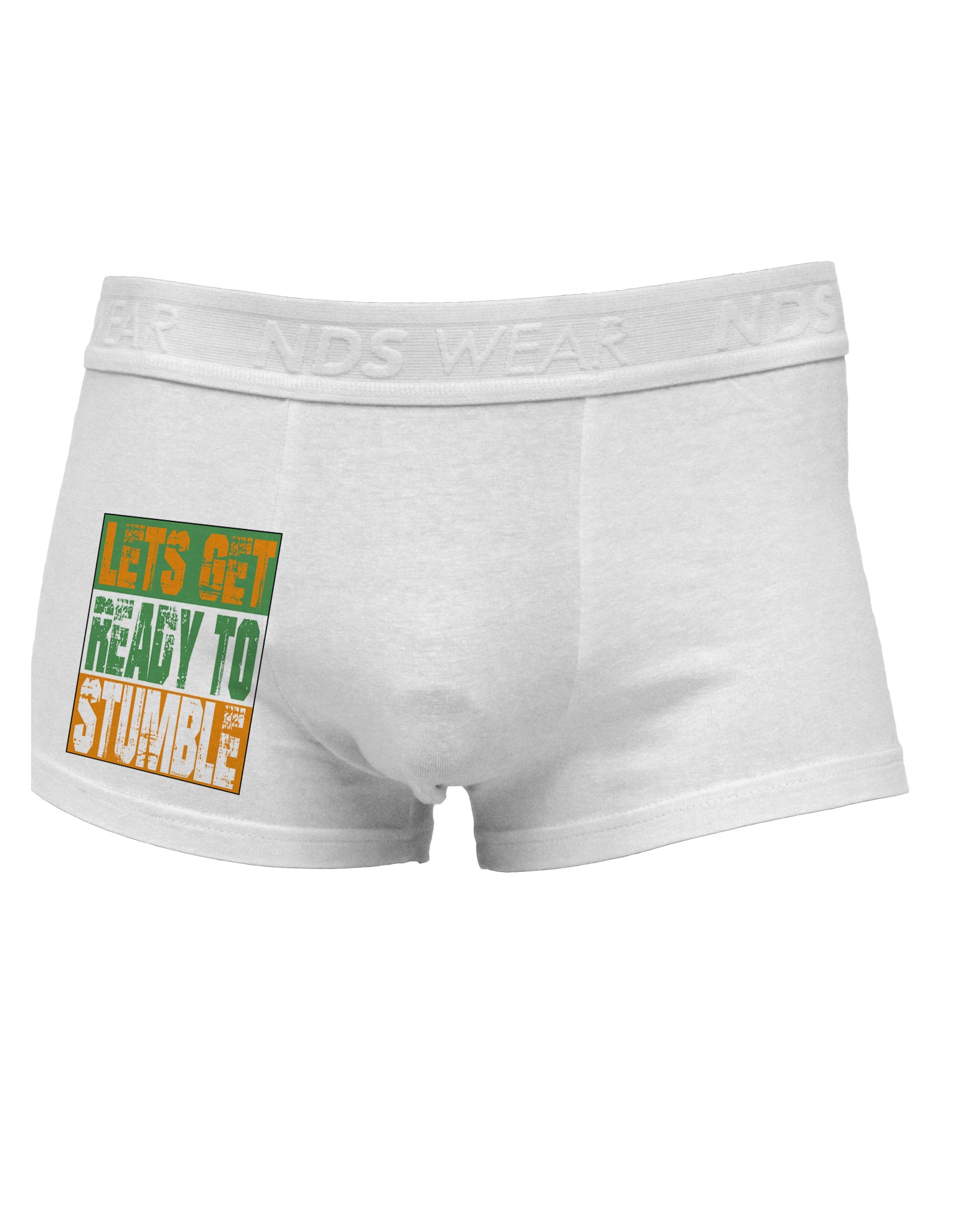 Lets Get Ready To Stumble Side Printed Mens Trunk Underwear by TooLoud-Mens Trunk Underwear-NDS Wear-White-Small-Davson Sales