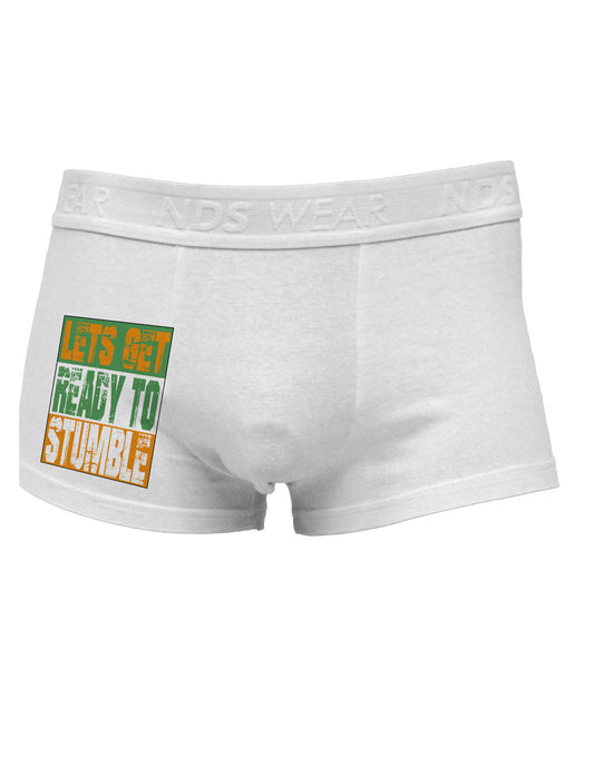 Lets Get Ready To Stumble Side Printed Mens Trunk Underwear by TooLoud-Mens Trunk Underwear-NDS Wear-White-Small-Davson Sales