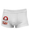 Down Like a Clown Side Printed Mens Trunk Underwear-Mens Trunk Underwear-NDS Wear-White-Small-Davson Sales