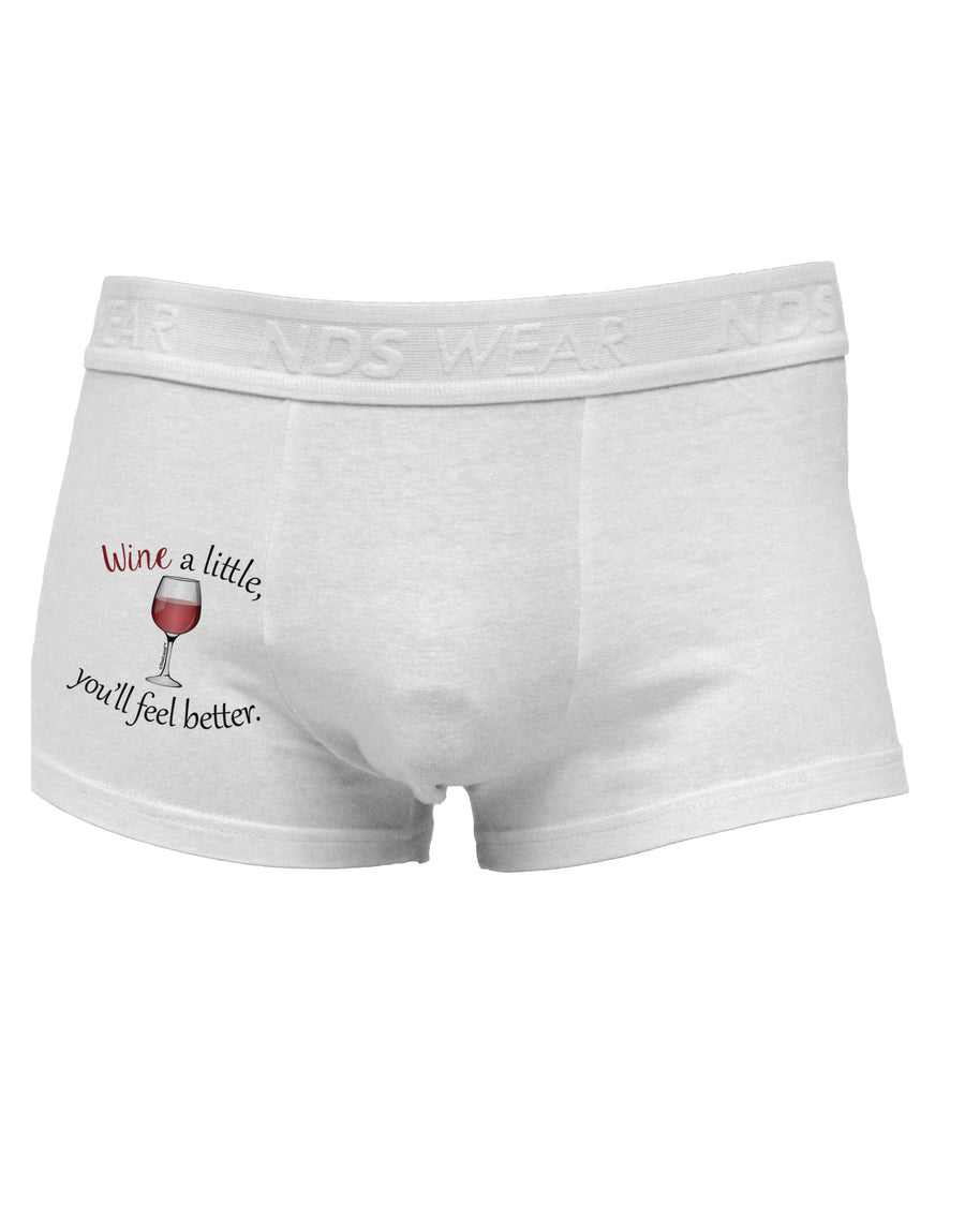 Wine a Little Side Printed Mens Trunk Underwear by TooLoud-Mens Trunk Underwear-NDS Wear-White-Small-Davson Sales