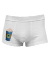 Happy Hanukkah Latte Cup Side Printed Mens Trunk Underwear-Mens Trunk Underwear-NDS Wear-White-Small-Davson Sales