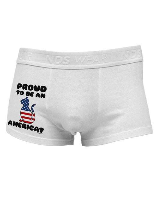 Proud to Be an Americat Side Printed Mens Trunk Underwear by TooLoud-Mens Trunk Underwear-NDS Wear-White-Small-Davson Sales