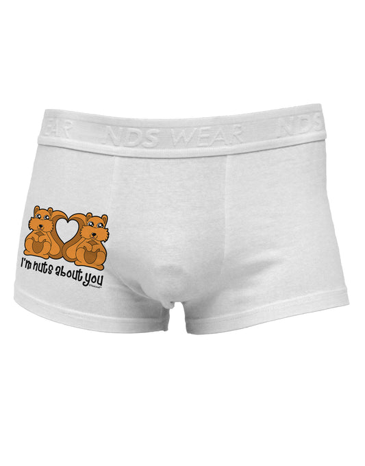 Cute Squirrels - I'm Nuts About You Side Printed Mens Trunk Underwear by TooLoud-Mens Trunk Underwear-TooLoud-White-Small-Davson Sales