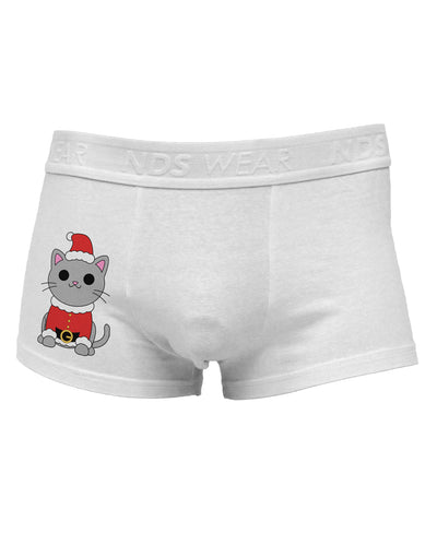 Mr. Whiskerton Santa Suit - Christmas Side Printed Mens Trunk Underwear by TooLoud-Mens Trunk Underwear-NDS Wear-White-Small-Davson Sales