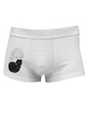 White And Black Inverted Skulls Side Printed Mens Trunk Underwear by TooLoud