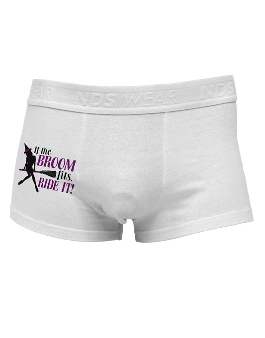 Ride It Purple Side Printed Mens Trunk Underwear-Mens Trunk Underwear-NDS Wear-White-Small-Davson Sales