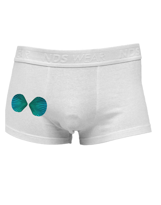 Mermaid Shell Bra Blue Side Printed Mens Trunk Underwear by TooLoud-Mens Trunk Underwear-NDS Wear-White-Small-Davson Sales