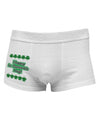 Seeing Double St. Patrick's Day Side Printed Mens Trunk Underwear-Mens Trunk Underwear-NDS Wear-White-Small-Davson Sales