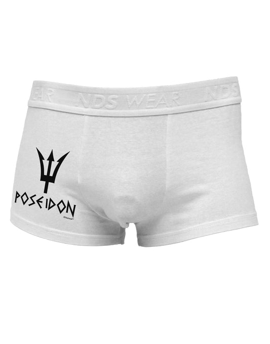 Trident of Poseidon with Text - Greek Mythology Side Printed Mens Trunk Underwear by TooLoud-Mens Trunk Underwear-NDS Wear-White-Small-Davson Sales