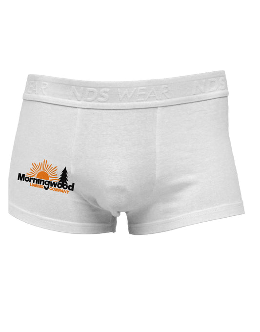 Morningwood Company Funny Side Printed Mens Trunk Underwear by TooLoud-Mens Trunk Underwear-NDS Wear-White-Small-Davson Sales