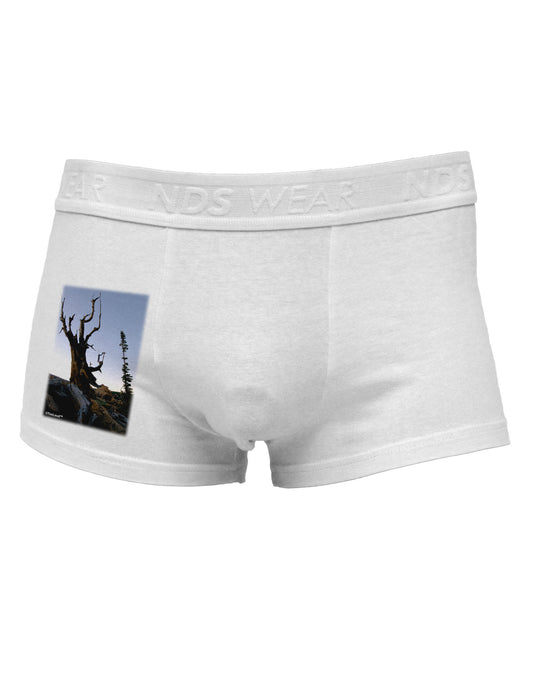 Colorado Mountain Scenery Side Printed Mens Trunk Underwear-Mens Trunk Underwear-NDS Wear-White-Small-Davson Sales