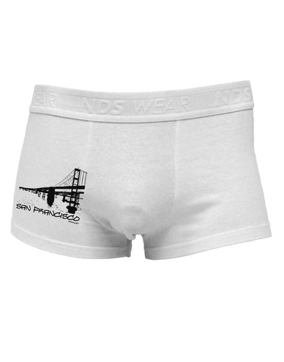 Bay Bridge Cutout Design - San Francisco Side Printed Mens Trunk Underwear by TooLoud-Mens Trunk Underwear-TooLoud-White-Small-Davson Sales