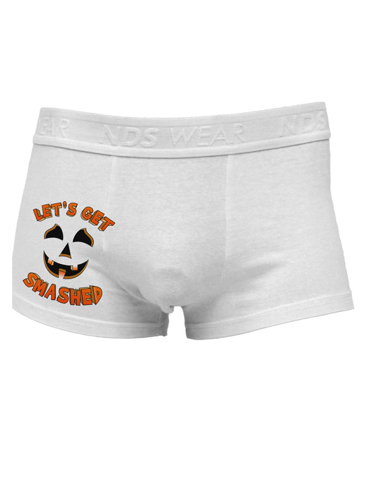 Let's Get Smashed Pumpkin Side Printed Mens Trunk Underwear by TooLoud-Mens Trunk Underwear-NDS Wear-White-Small-Davson Sales