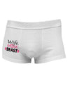 TooLoud Wife Mom Beast Side Printed Mens Trunk Underwear-Mens Trunk Underwear-NDS Wear-White-Small-Davson Sales