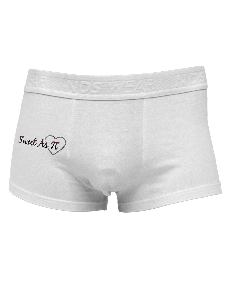 Sweet As Pi Side Printed Mens Trunk Underwear-Mens Trunk Underwear-NDS Wear-White-Small-Davson Sales