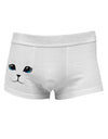 Blue-Eyed Cute Cat Face Side Printed Mens Trunk Underwear