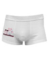 I'm HIS Valentine Side Printed Mens Trunk Underwear-Mens Trunk Underwear-NDS Wear-White-Small-Davson Sales