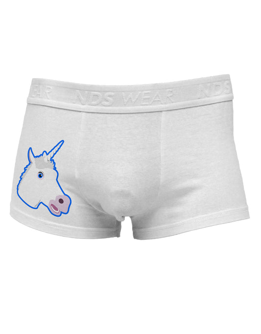 Fanciful Unicorn Side Printed Mens Trunk Underwear-Mens Trunk Underwear-NDS Wear-White-Small-Davson Sales