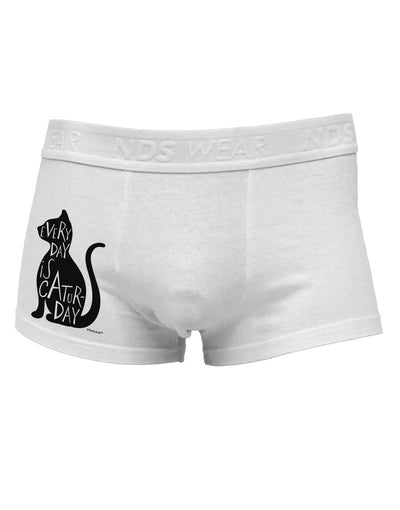 Every Day Is Caturday Cat Silhouette Side Printed Mens Trunk Underwear by TooLoud-Mens Trunk Underwear-NDS Wear-White-Small-Davson Sales