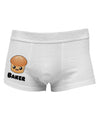 Baker Cute Roll Side Printed Mens Trunk Underwear-Mens Trunk Underwear-NDS Wear-White-Small-Davson Sales