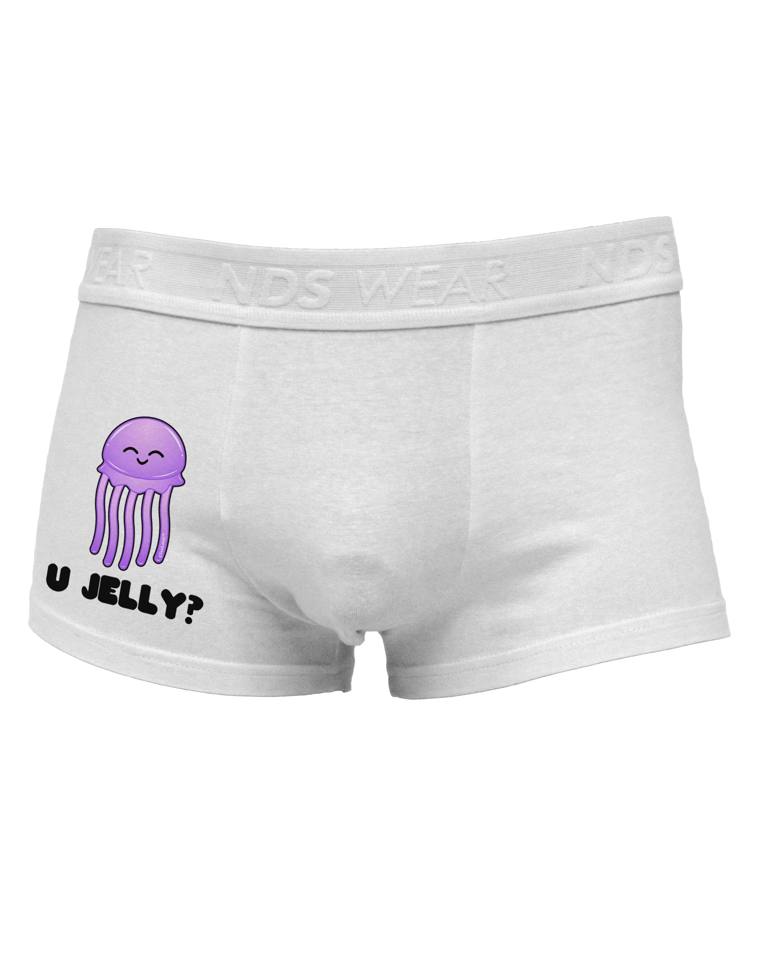 U Jelly Cute Jellyfish Side Printed Mens Trunk Underwear by TooLoud-Mens Trunk Underwear-NDS Wear-White-Small-Davson Sales