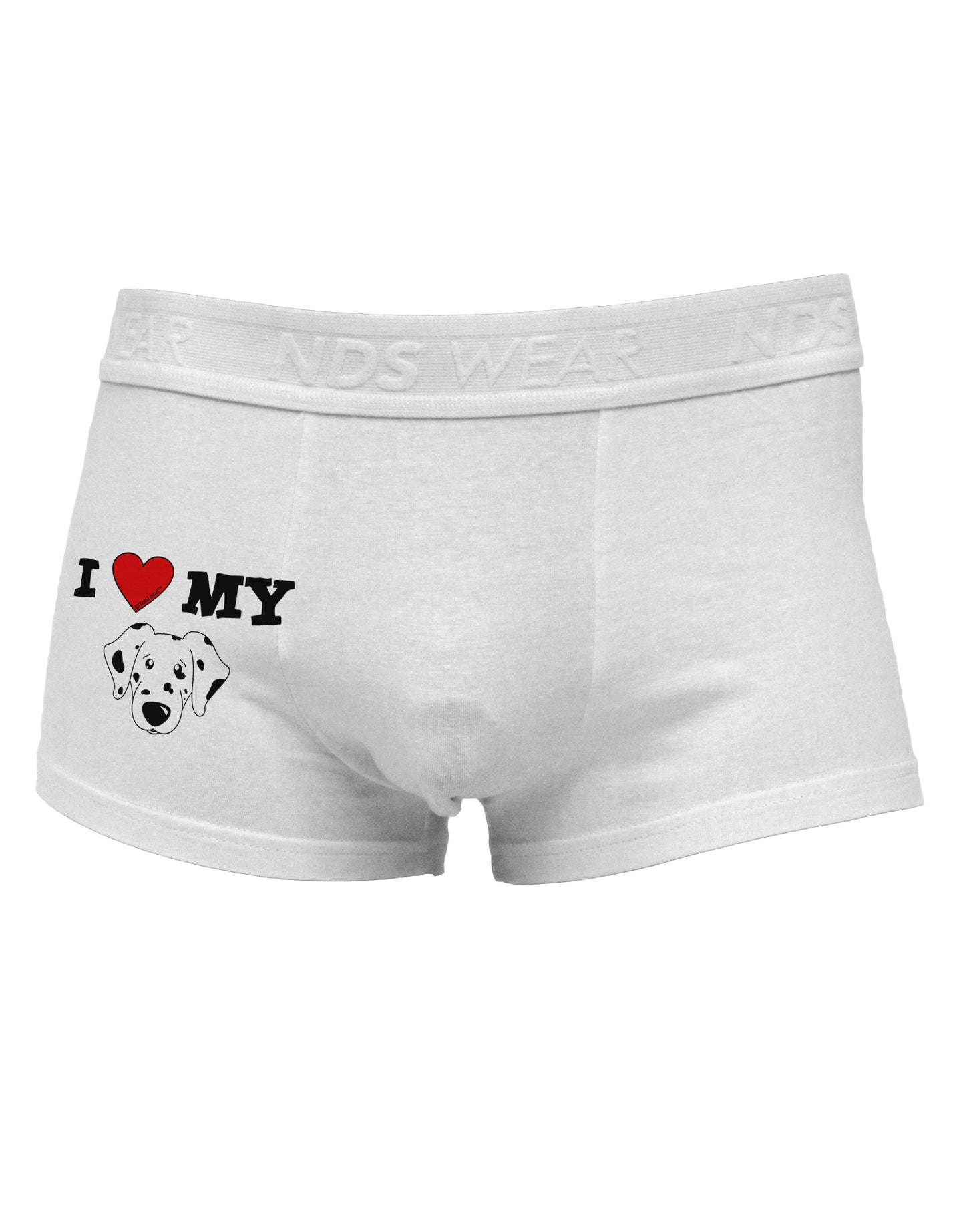 I Heart My - Cute Dalmatian Dog Side Printed Mens Trunk Underwear by TooLoud-Mens Trunk Underwear-TooLoud-White-Small-Davson Sales
