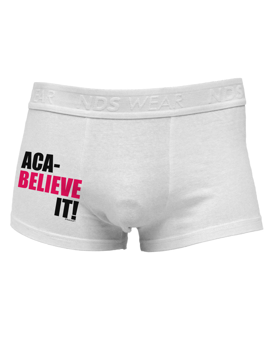 Aca Believe It Side Printed Mens Trunk Underwear-Mens Trunk Underwear-NDS Wear-White-Small-Davson Sales