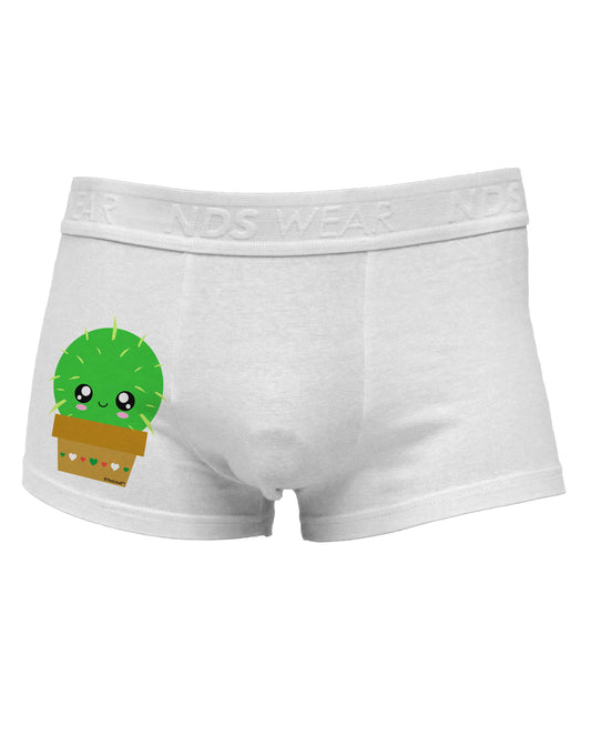 Cute Cactus Design Side Printed Mens Trunk Underwear by TooLoud-Mens Trunk Underwear-NDS Wear-White-Small-Davson Sales