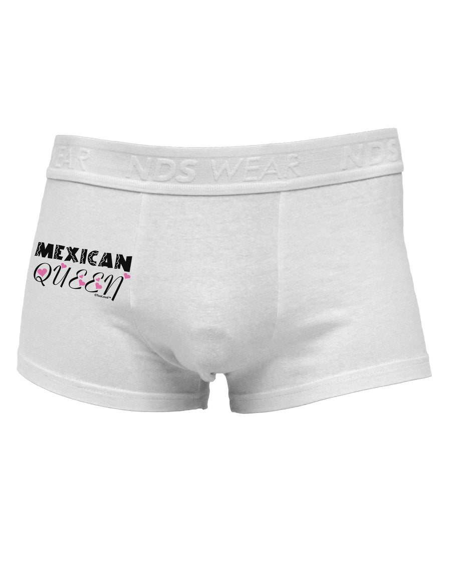 Mexican Queen - Cinco de Mayo Side Printed Mens Trunk Underwear-Mens Trunk Underwear-NDS Wear-White-Small-Davson Sales