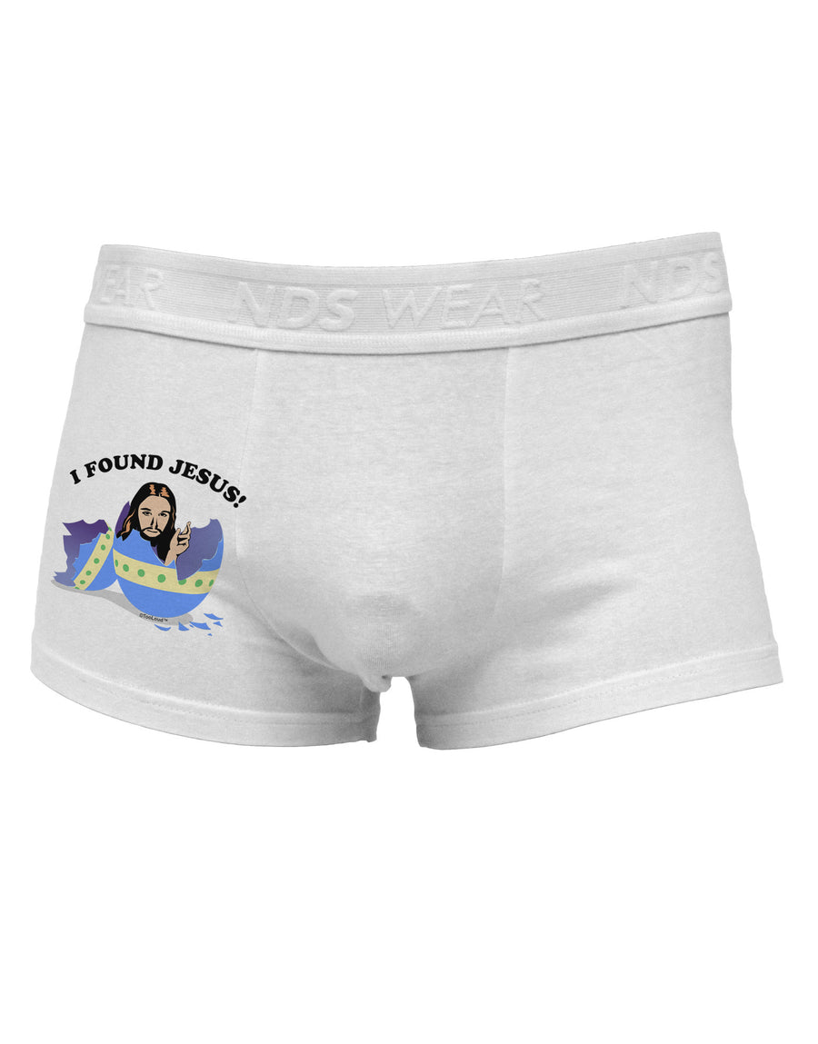 I Found Jesus - Easter Egg Side Printed Mens Trunk Underwear-Mens Trunk Underwear-NDS Wear-White-Small-Davson Sales